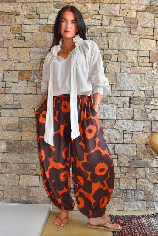 Carnaby Balloon Cuff Pant Coffee Bean & Sunset